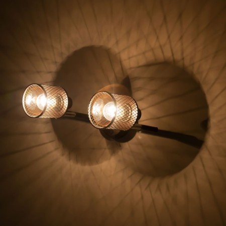 Sconces Citilux "Robin" CL535625, 35x25 cm, 2x40W, E14, brown color-7