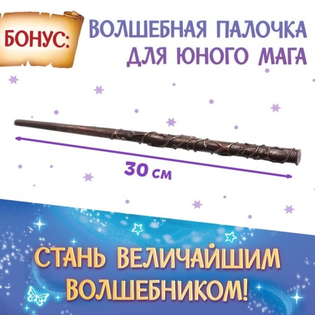 Gift set "Set of Wizard", books, poster, magic wand, 6+-8