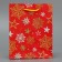 Laminated vertical "Star snowflakes", S 12 x 15 x 5.5 cm, New Year