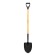 Shovel is universal, acute, l = 132.5 cm, for bulk cargo, wooden stalk with a pen, Sibrtekh