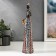 Souvenir Polystone "African with a jug in an outfit under Zebra" 33x9x8 cm