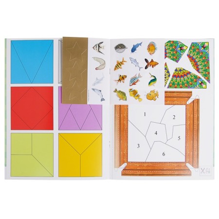Full annual course from 5 to 6 years. 12 books with games and stickers. Denisova D.-9