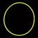 Fluorescent hoop d = 60, lemon color