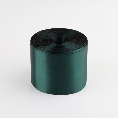Satin tape, 100 mm × 100 ± 5 m, dark green color-1