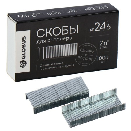 Globus staples for a stapler, 1000 pcs., No. 24/6
