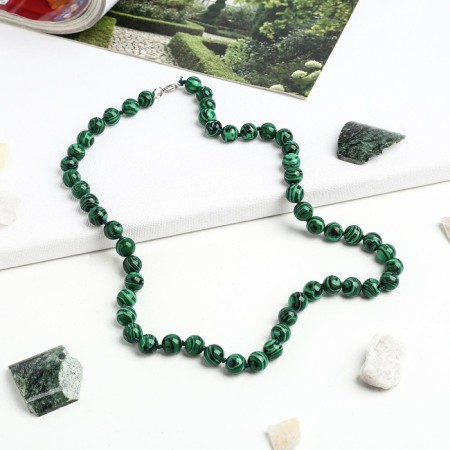 Beads ball No. 10 "Malachite, 60 cm
