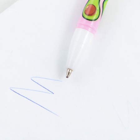 Ballpress Blue Paste 0.5 mm with a cap "avocado" plastic-2