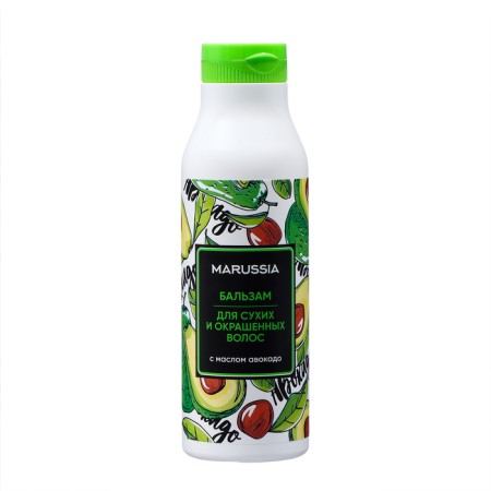 Marussia gift set for dry hair "Avocado": shampoo 400 ml + balm 400 ml-2