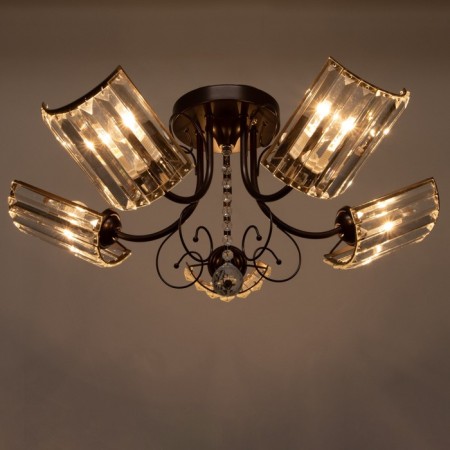 Simona chandelier 5x40W E27 Chocolate 62x62x24 cm Bayerlux-2