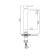 ACCOONA A91207F shell mixer, single -leaf, pour length 122 mm, black