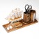 Set of desktop "ship" with two pencils and thermometer 25*8*16cm