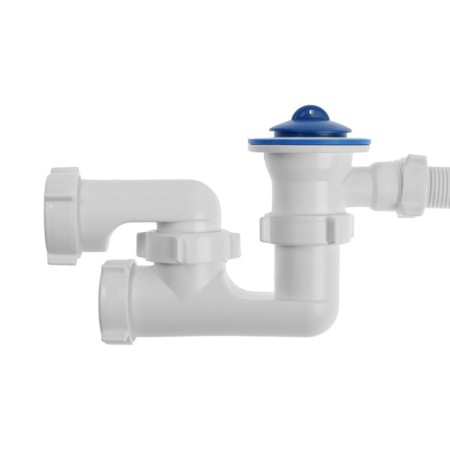 Siphon for the ORIO A-6008 bath, 1 1/2 x 40 mm, plastic. lattice d = 70 mm, with a pipe 40x40 mm-1