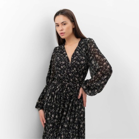 Women's dress with MIST MIDI belt, size 42, black-2