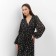 Women's dress with MIST MIDI belt, size 42, black