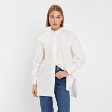 Women's shirt Minaku: Casual Collection Color White, rr 46