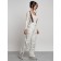 Semi -combinezone female ski insulated, size 46, white color
