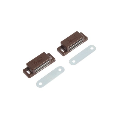 Magnet furniture tundra M001BR, 41x13 mm, small, brown, 2 pcs.