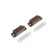 Magnet furniture tundra M001BR, 41x13 mm, small, brown, 2 pcs.
