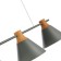 Suspended EVOLUCE lamp. Sle125113-03. Modica. 3x40 watts, E14, 23 cm, gray color