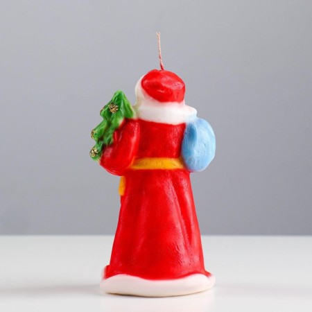Decorative candle "Santa Claus himself brought the Christmas tree" mix, 12.5 cm-4