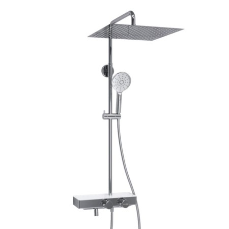 The shower system Wasserkraft A113.119.127.ch Thermo, tropical shower, thermostat, chrome