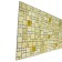 PVC panel mosaic marble with gold 955x480 mm pcs