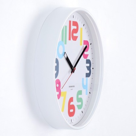Watch Wall Round "Classics", white rim, 30 x 30 cm-1