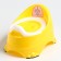 Pot children's anti-slip "Baby-compot" with a lid, a removable bowl, color yellow