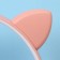 Headphones luminous ears, wireless "unicorn", pink W-01