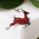Brooch "Deer" in the rack, color mix