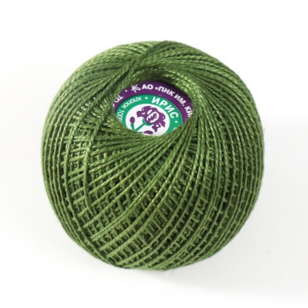 Knitting threads "Iris" 150m/25g 100% Mercerized cotton color 4306-1