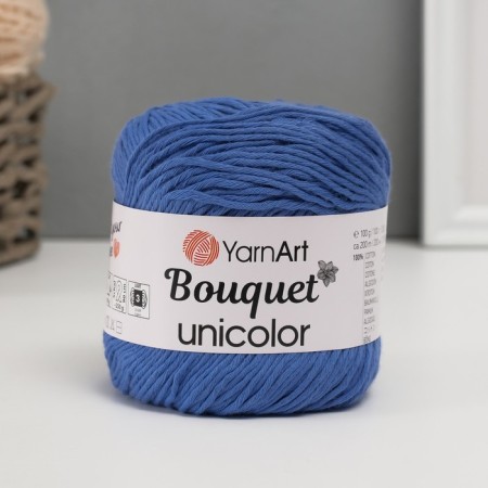 Yarn "Bouquet Unicolor" 100% cotton 200m/100g (3224 hyacinth)