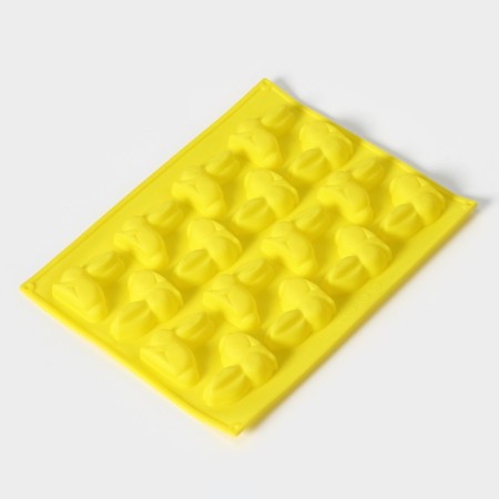 Baking uniform “Easter rabbit”, silicone, 30 × 23 cm, 16 cells, mixing mix-7