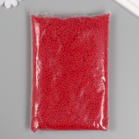 Set of beads "Pearls" d 4 mm, 250 gr, red-2