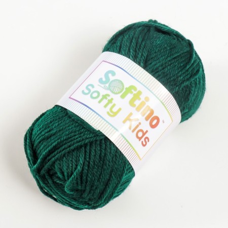 Yarn 100% acrylic "Softy Kids" 90m ± 5m 50 g Color 50 dark green-1
