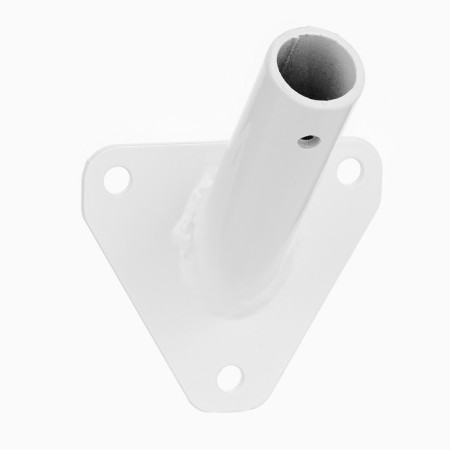 Flagste-bracket, mount for a flag, street, wall, d-2.1 cm, white-2