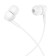Hoco M99 headphones, wired, vacuum, microphone, 1.2 m, white