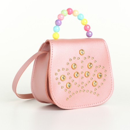 Baby bag on the valve, pink color