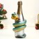 The piggy bank "Snake with champagne" 35x16x16cm