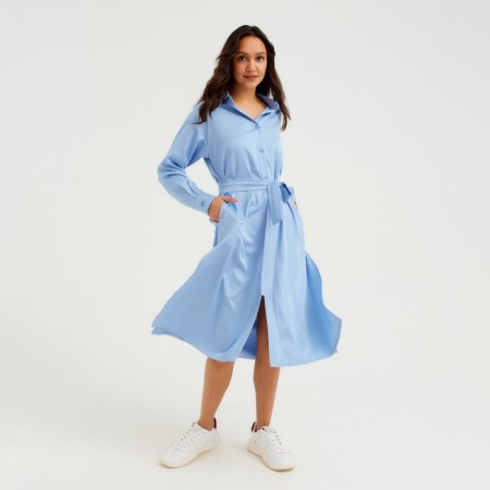 Women's dress Minaku: Casual Collection, Blue Color, Size 46-5