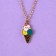Lip gloss with a pendant "For a beautiful girl", 10 g