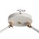 SELENA CHANGER 2H27 40W white-gold 54x15x25 cm