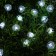 Garland “thread” 4.5 m with nozzles “heart”, IP44, dark thread, 30 LED, white glow, 2 modes, solar battery