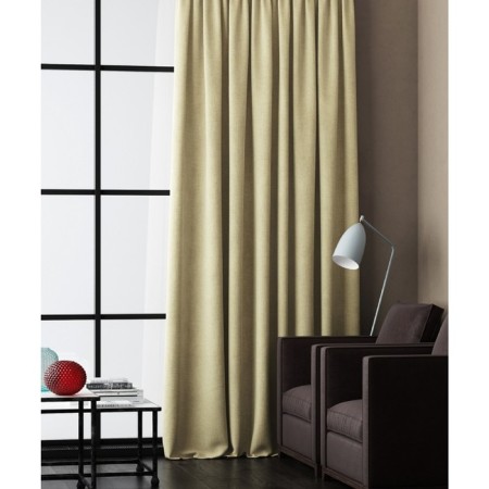Non -combustible curtain "Eclipsso", size 145 x 280 cm, beige color