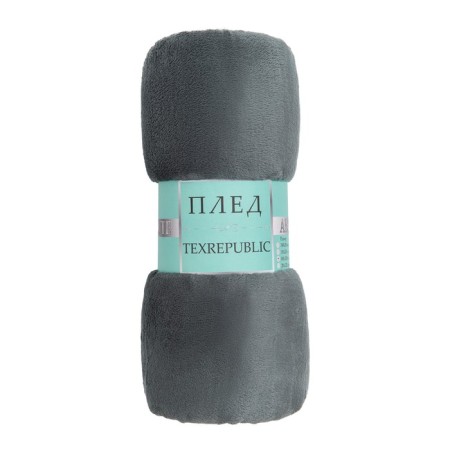 Texrepublic blanket, size 150x200 cm, gray color-1