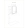 Aquaton Mirror Carder "Scande 70", white color, venistal oak