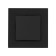 Tot Matte Glass switch, 10 a, 1 cl., Hidden, glass, black