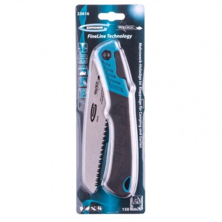 Saw Gross Piranha 23616, 150 mm, 9-10 tpi, heated tooth 3D, folding-3