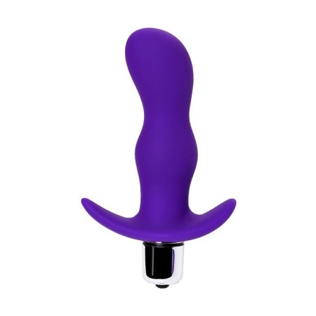 Toyfa A-Toys anal plug with vibration, moisture resistant, silicone, purple color, 11.2 cm, d = 2.7-2