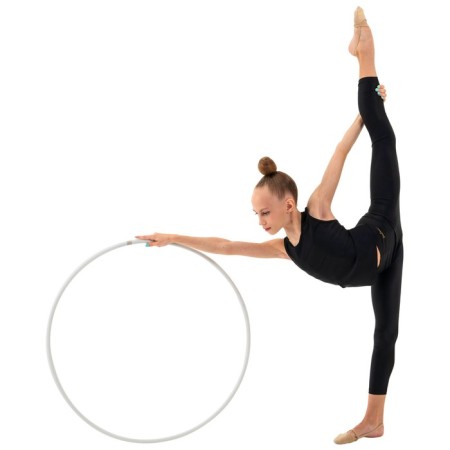 Broke for rhythmic gymnastics Grace Dance, professional, d = 80 cm, white color-4